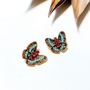 Butterfly dangle earrings A160